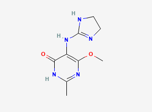 Two-dimensional chemical structure of Moxonidine EP Impurity C / 4-Hydroxy Moxonidine, CAS 352457-34-2