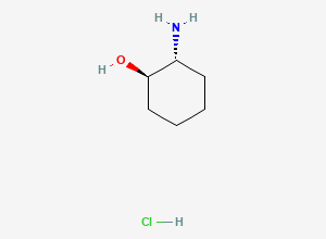 Two-dimensional chemical structure of Cyclohexanol, 2-amino-, hydrochloride (1:1), (1R,2R)-