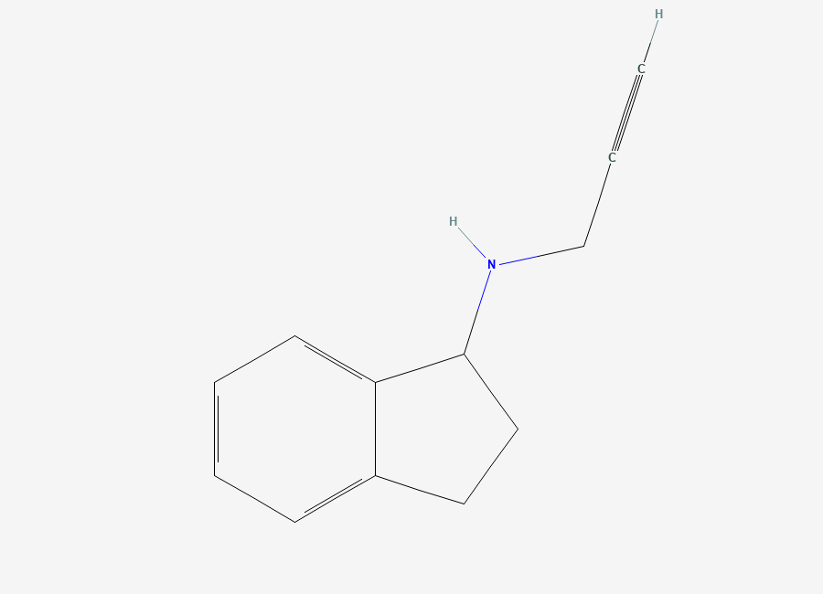 Two-dimensional chemical structure of Racemic rasagiline