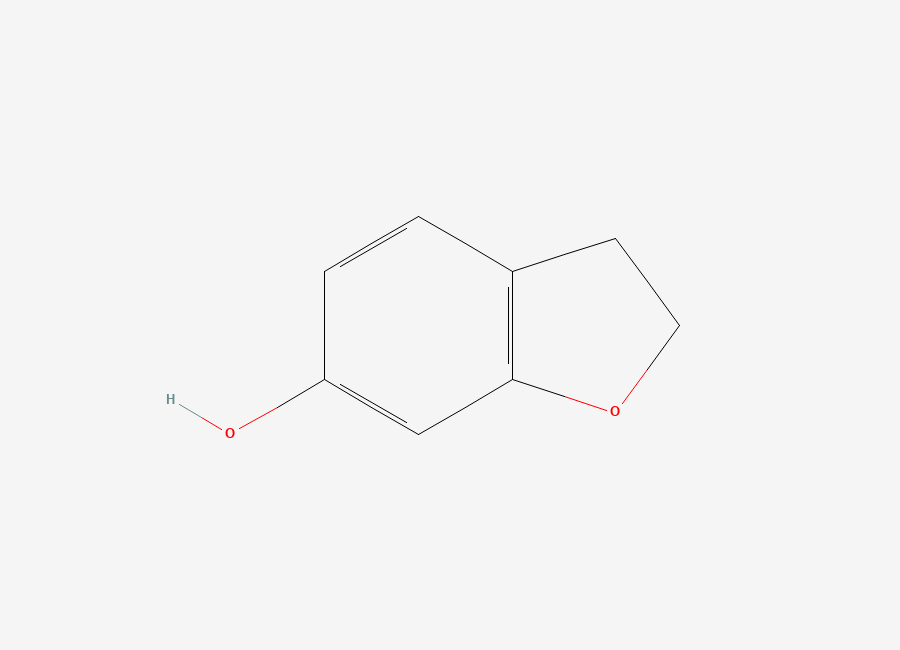 Two-dimensional chemical structure of 2,3-Dihydro-1-benzofuran-6-ol