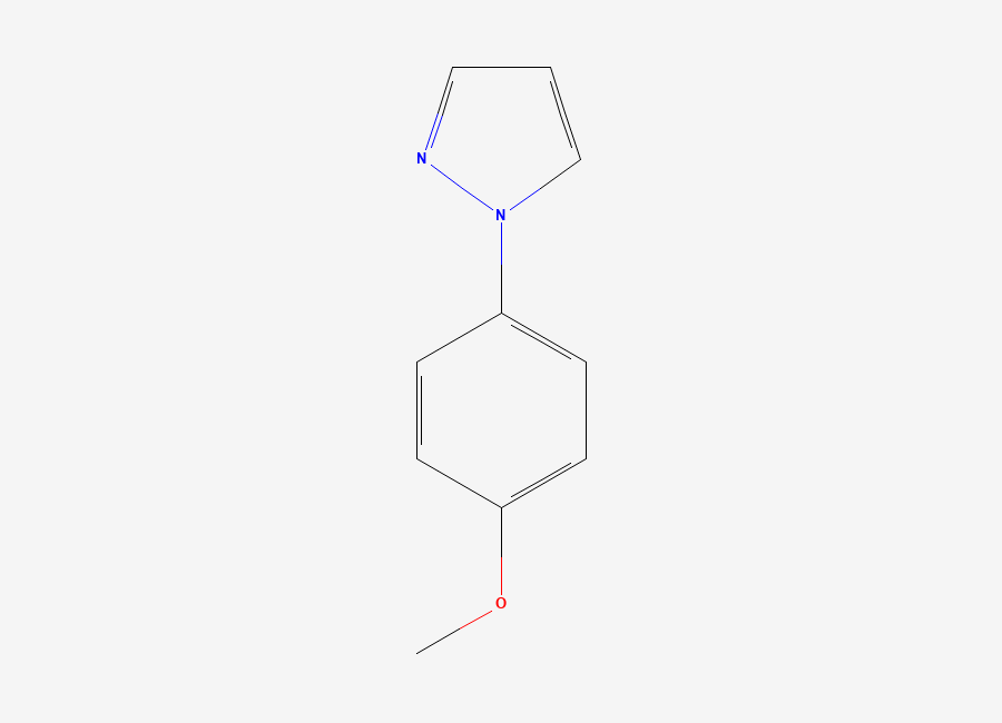 Two-dimensional chemical structure of 1-(4-Methoxyphenyl)-1H-pyrazole