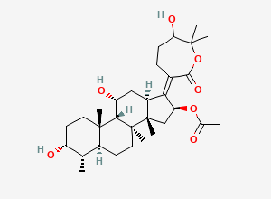 Two-dimensional chemical structure of Fusidic Acid EP Impurity B