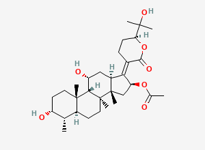 Two-dimensional chemical structure of Fusidic Acid EP Impurity D (Free Base), CAS 3054708-76-5