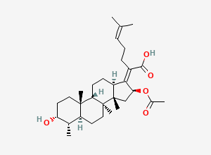 Two-dimensional chemical structure of Fusidic Acid EP Impurity M, CAS 1013937-16-0