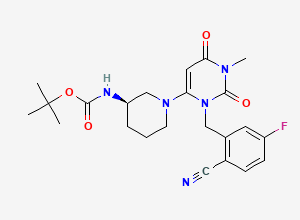 Two-dimensional chemical structure of Trelagliptin Impurity 96
