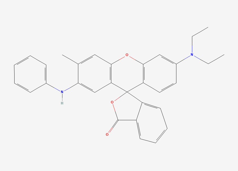 Two-dimensional chemical structure of 2-Anilino-3-methyl-6-diethylaminofluoran