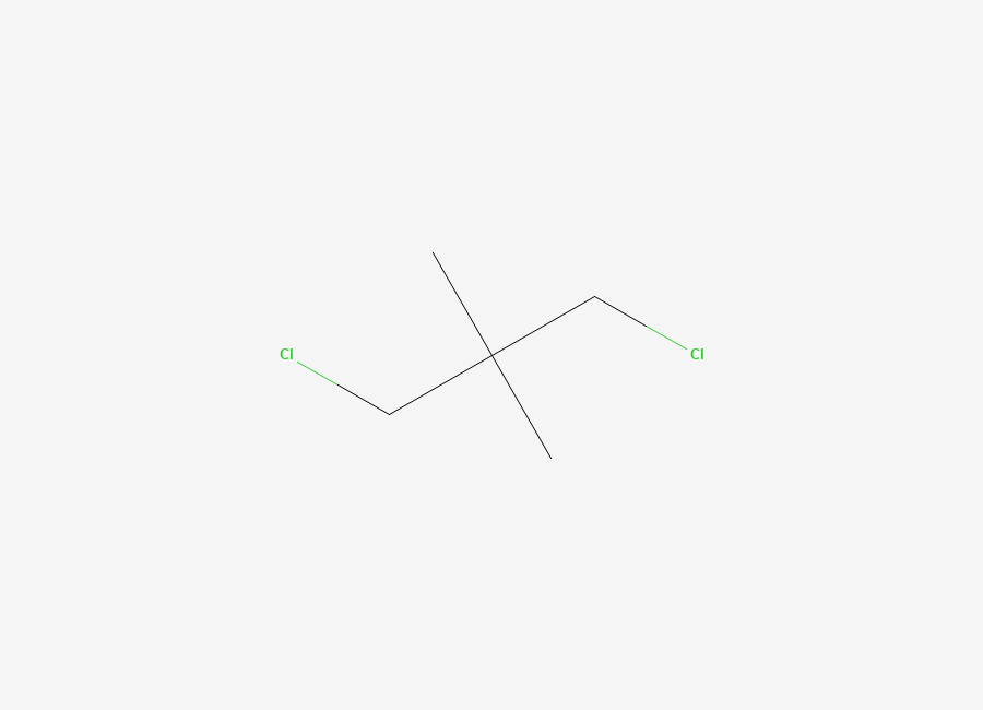 Two-dimensional chemical structure of Propane, 1,3-dichloro-2,2-dimethyl-