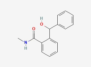 Two-dimensional chemical structure of Benzamide, 2-(hydroxyphenylmethyl)-N-methyl-