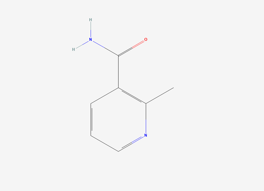 Two-dimensional chemical structure of 2-Methylnicotinamide