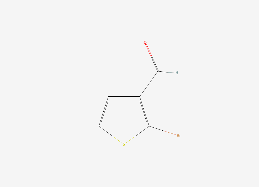 Two-dimensional chemical structure of 2-Bromothiophene-3-carbaldehyde