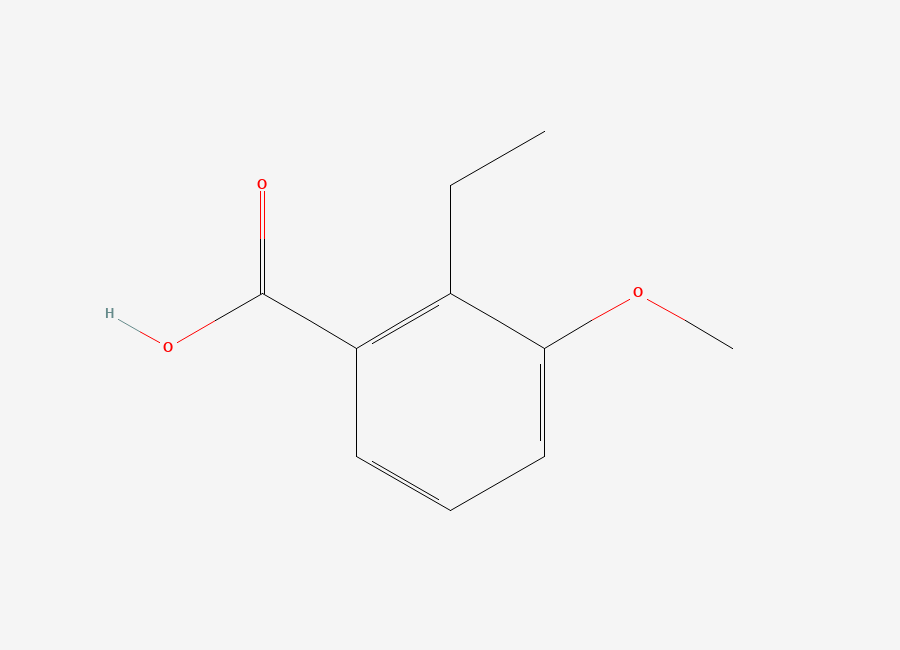 Two-dimensional chemical structure of 2-Ethyl-3-methoxybenzoic acid