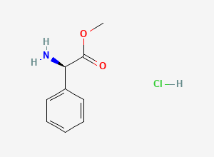 Two-dimensional chemical structure of D-Phenylglycine methyl ester hydrochloride