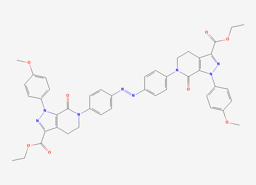 Two-dimensional chemical structure of Apixaban Impurity 76, CAS 1998079-13-2