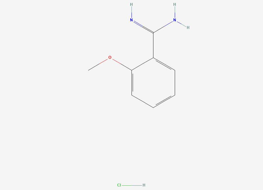 Two-dimensional chemical structure of 2-Methoxy-benzamidine hydrochloride