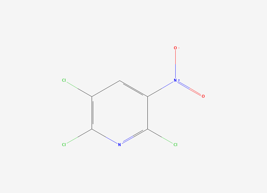 Two-dimensional chemical structure of 2,3,6-Trichloro-5-nitropyridine