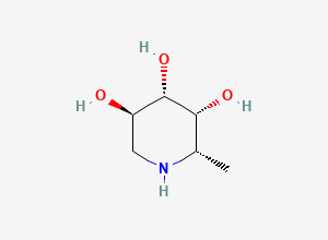 Two-dimensional chemical structure of Deoxyfuconojirimycin