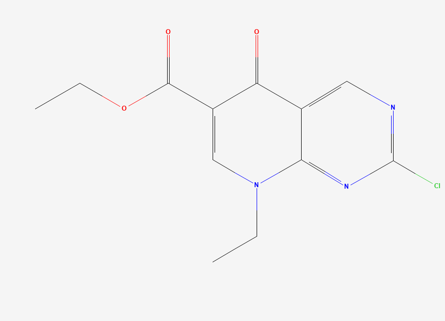 Two-dimensional chemical structure of Pipemidic Acid EP Impurity D
