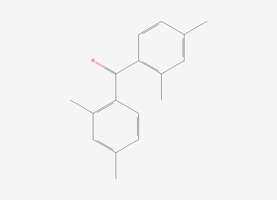 Two-dimensional chemical structure of Bis(2,4-dimethylphenyl)methanone