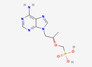 Two-dimensional chemical structure of (S)-Pmpa