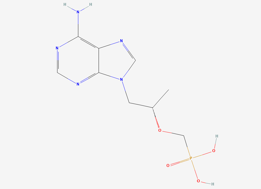 Two-dimensional chemical structure of (S)-Pmpa