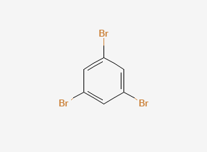 Two-dimensional chemical structure of 1,3,5-Tribromobenzene, CAS 626-39-1