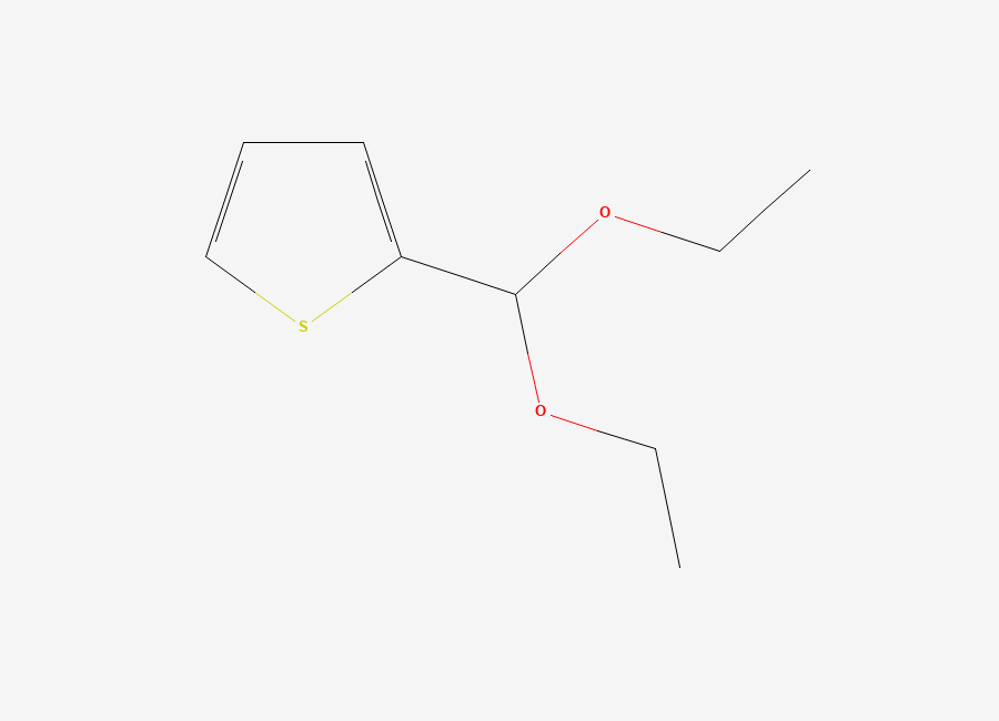 Two-dimensional chemical structure of 2-(Diethoxymethyl)thiophene