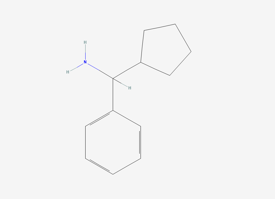 Two-dimensional chemical structure of Cyclopentyl(phenyl)methanamine