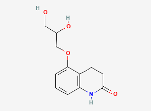 Two-dimensional chemical structure of Carteolol HCl EP Impurity G, CAS 54945-72-1