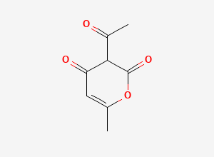 Two-dimensional chemical structure of Dehydroacetic acid