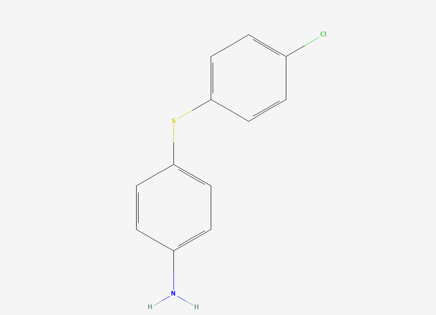 Two-dimensional chemical structure of 4-((4-Chlorophenyl)thio)aniline