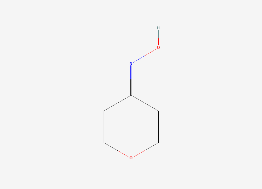 Two-dimensional chemical structure of N-(oxan-4-ylidene)hydroxylamine