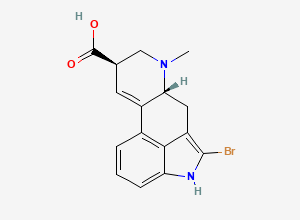 Two-dimensional chemical structure of Bromocriptine EP Impurity D, CAS 478-83-1