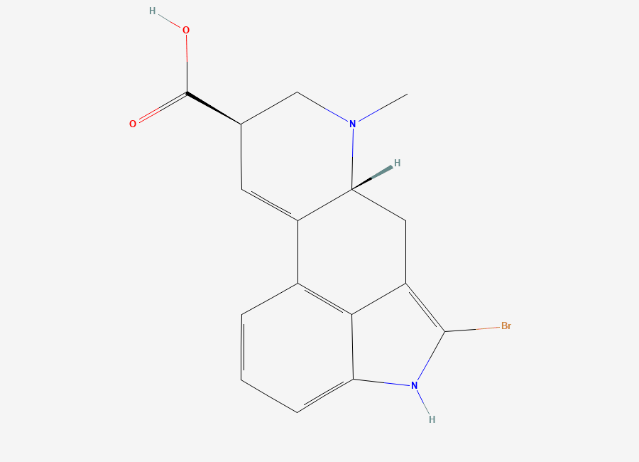 Two-dimensional chemical structure of Bromocriptine EP Impurity D, CAS 478-83-1
