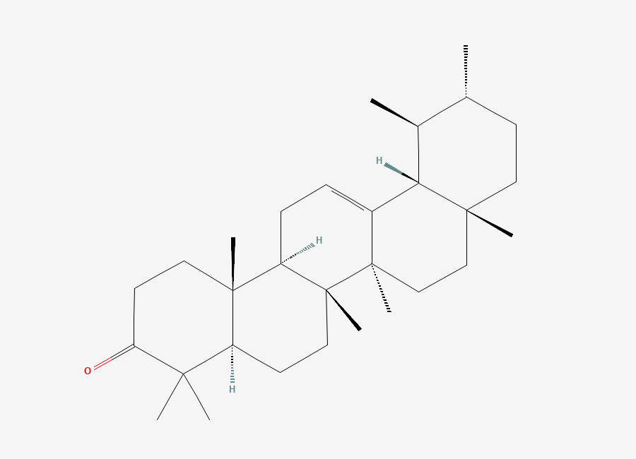 Two-dimensional chemical structure of alfa-Amyrenone, CAS 638-96-0