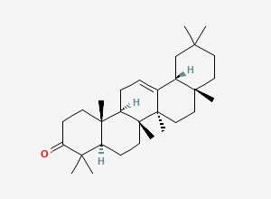 Two-dimensional chemical structure of beta-Amyrenone, CAS 638-97-1