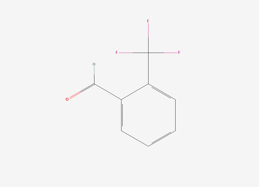 Two-dimensional chemical structure of Cinacalcet 2 - TF Benzaldehyde Impurity, CAS 447-61-0