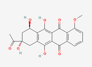 Two-dimensional chemical structure of Daunomycinon