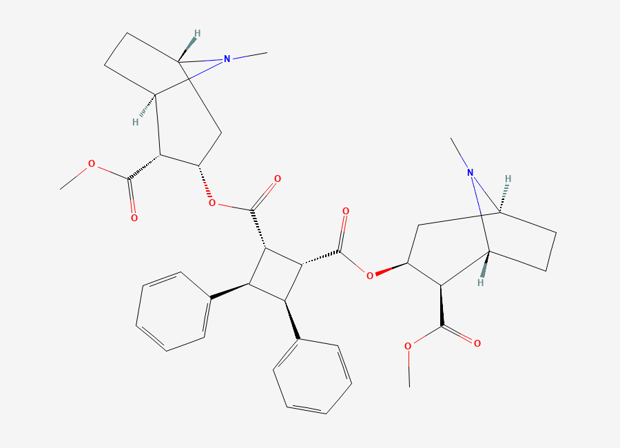 Two-dimensional chemical structure of beta-Truxilline