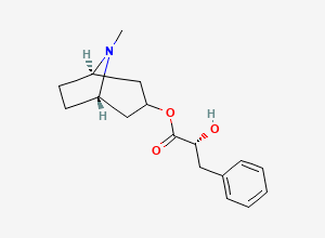 Two-dimensional chemical structure of (R)-(-)-Littorine