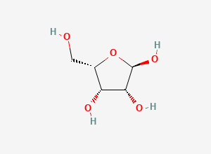 Two-dimensional chemical structure of alpha-L-Lyxofuranose
