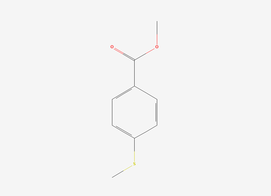 Two-dimensional chemical structure of Methyl 4-(methylthio)benzoate