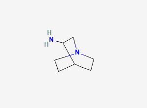 Two-dimensional chemical structure of 3-Aminoquinuclidine