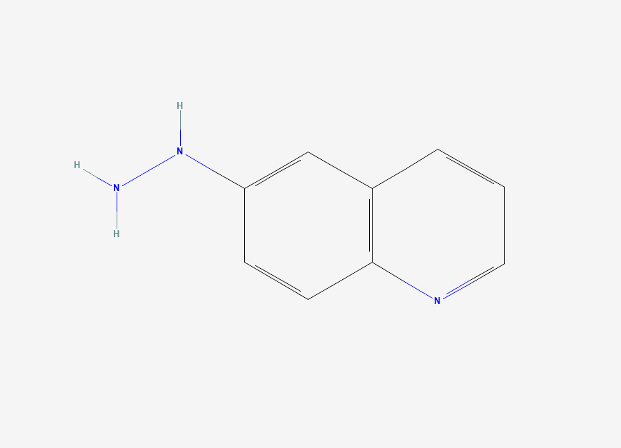 Two-dimensional chemical structure of 6-Hydrazinylquinoline