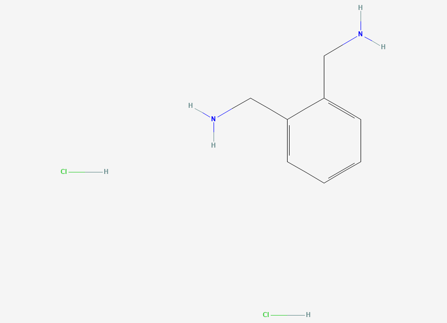 Two-dimensional chemical structure of o-Xylylenediamine dihydrochloride