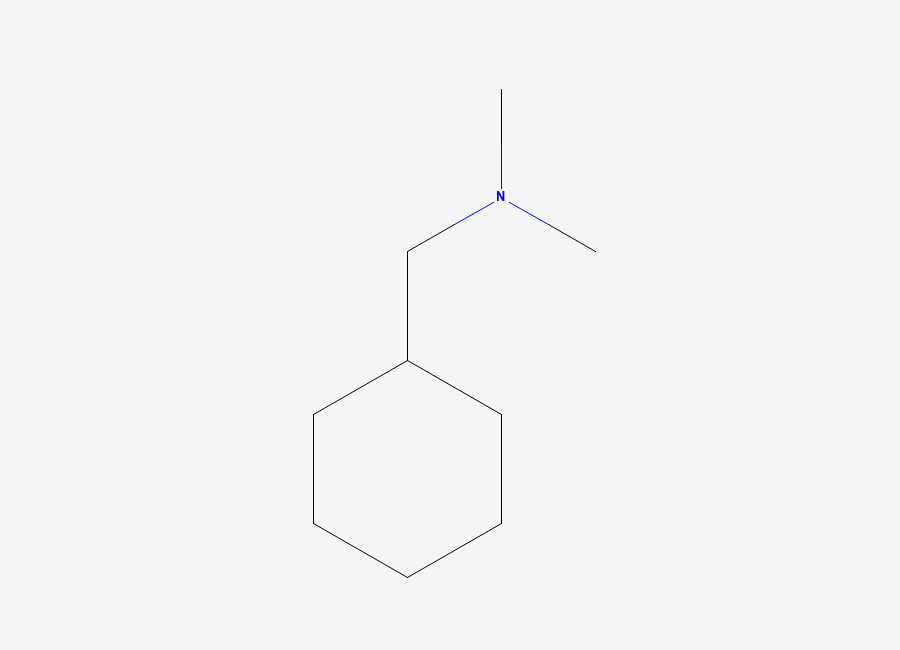Two-dimensional chemical structure of N,N-Dimethylcyclohexanemethanamine