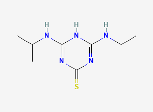 Two-dimensional chemical structure of S-Desmethyl Ametryn, CAS 5498-17-9