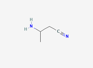 Two-dimensional chemical structure of Butyronitrile, 3-amino-