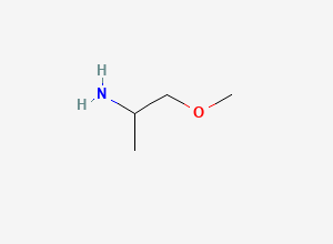 Two-dimensional chemical structure of Methoxyisopropylamine