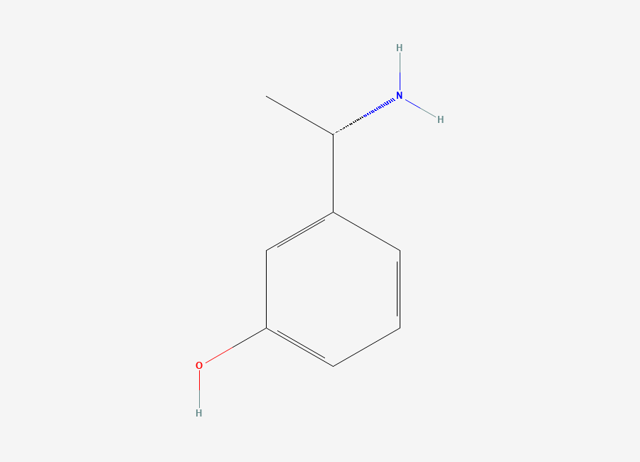 Two-dimensional chemical structure of (S)-3-(1-Aminoethyl)phenol