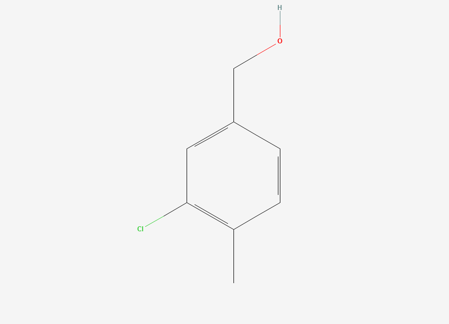Two-dimensional chemical structure of 3-Chloro-4-methylbenzyl alcohol